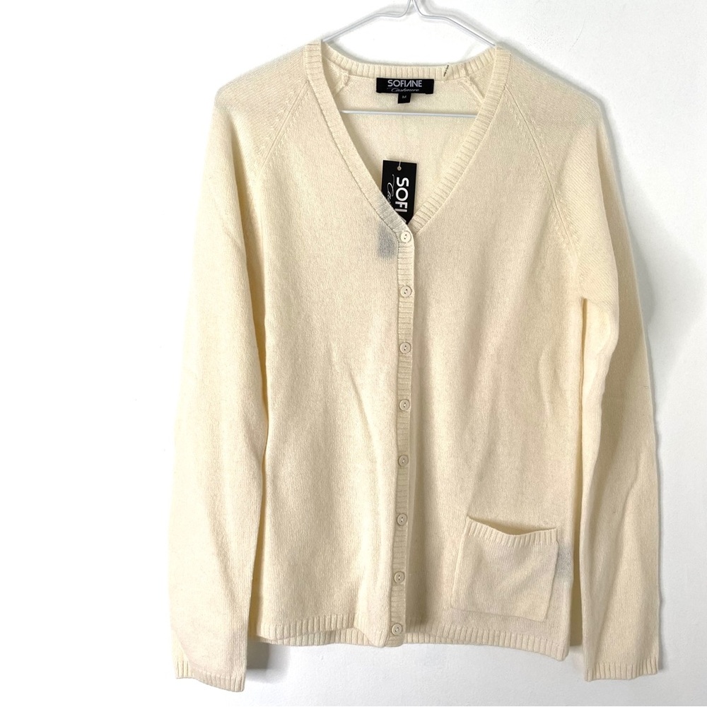 Cream Women's Cardigan Sweater